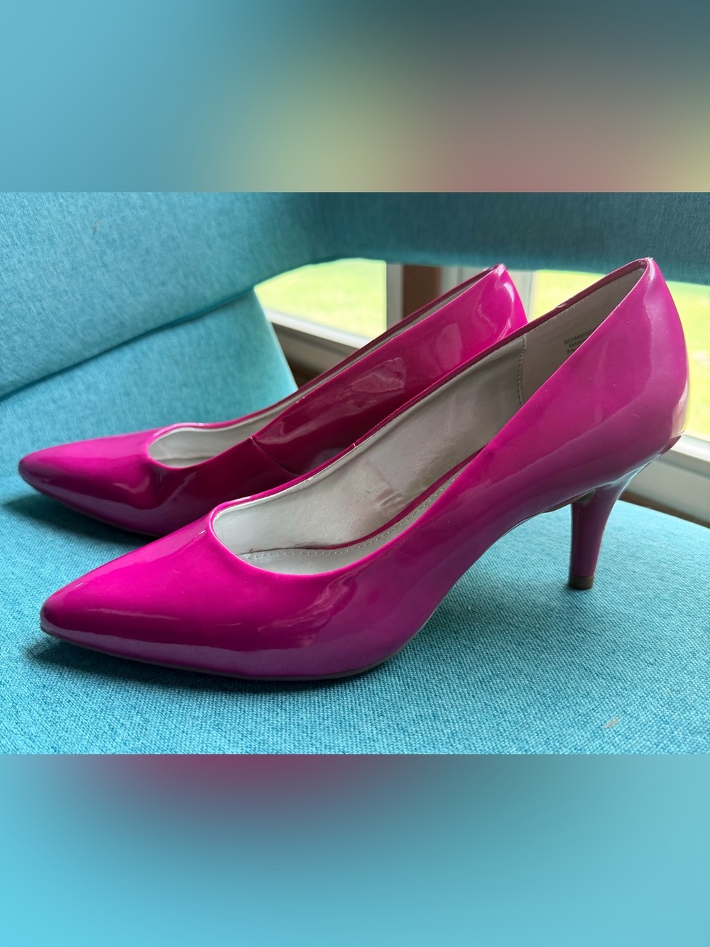 Bandolino Women's Patent Pumps in Hot Pink Magenta Size 7 1/2